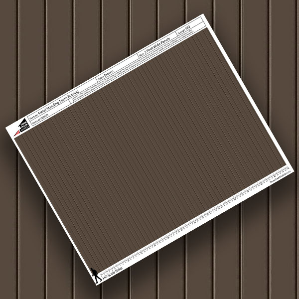 Metal Standing Seam Roofing Brown