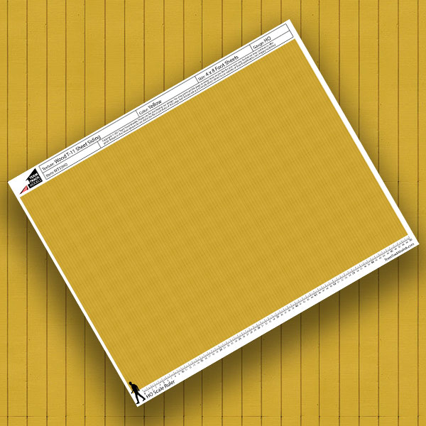 Wood T-11 Sheet Siding Yellow