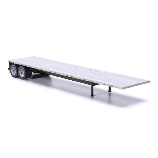 flatbed trailer paper model kit aluminum gray railroad