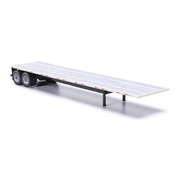 flatbed trailer paper model kit white railroad