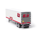 semi-trailer erb paper model kit railroad