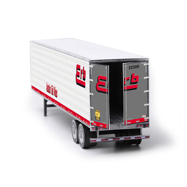 semi-trailer erb paper model kit railroad