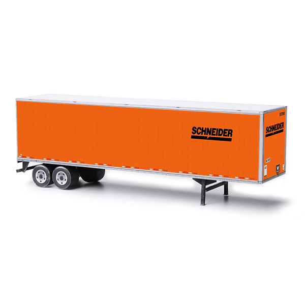 semi-trailer schneider paper model kit railroad