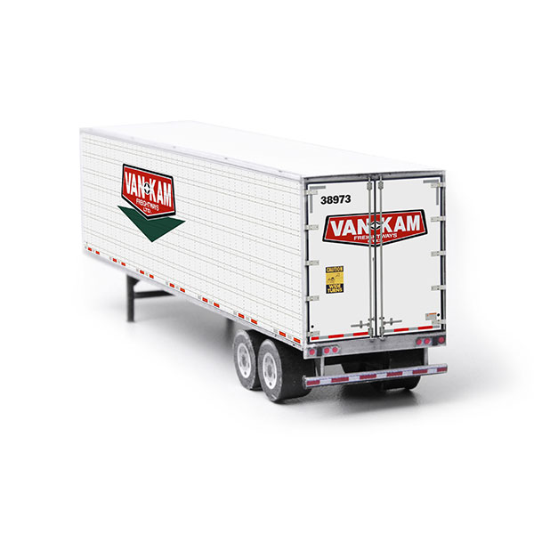 semi-trailer van-kam paper model kit railroad