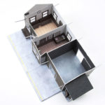 train depot brown paper model building railroad