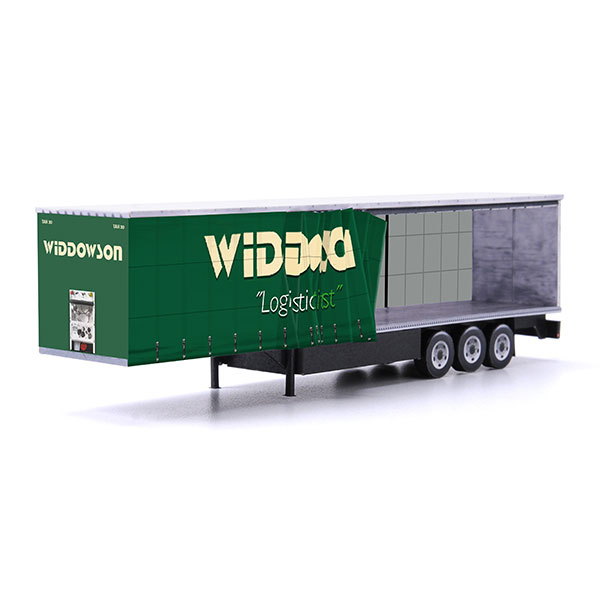 euroliner trailer paper model kit widdowson