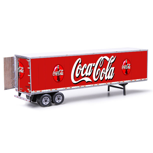 semi-trailer paper model kit coca-cola