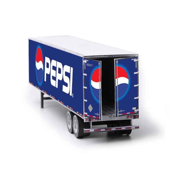 semi-trailer paper model kit pepsi