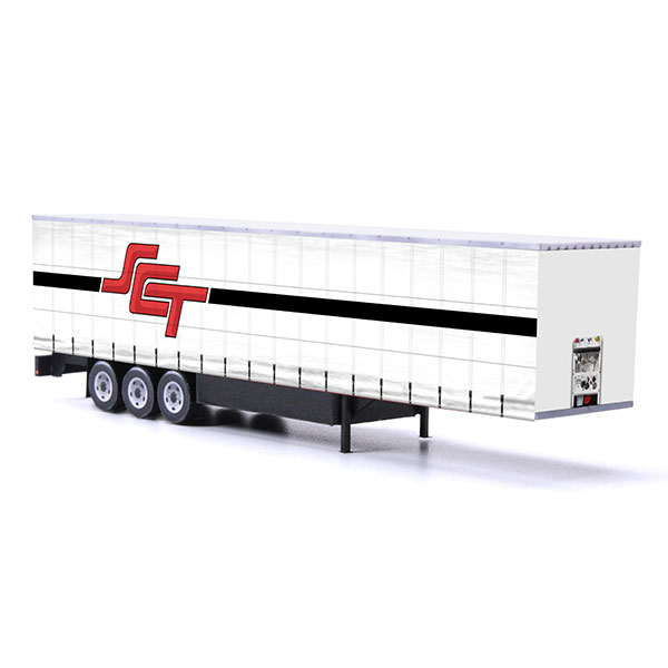 sct logistics card model euroliner trailer