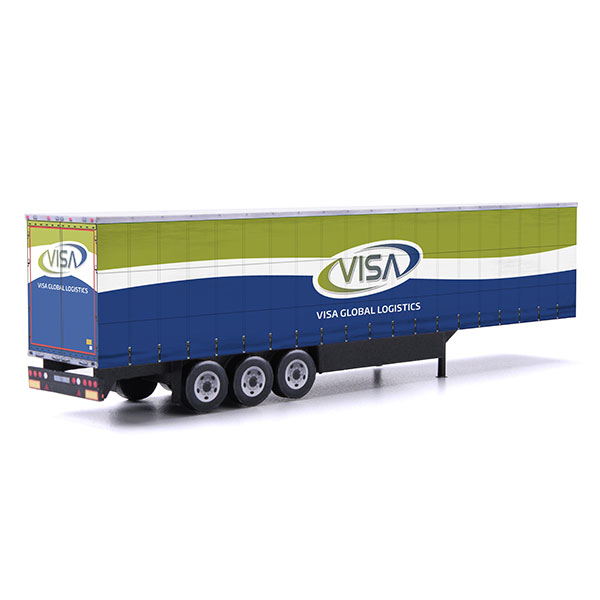 Visa Global Logistics Euroliner Trailer Card Model