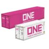 Ocean Network Express ONE shipping containers