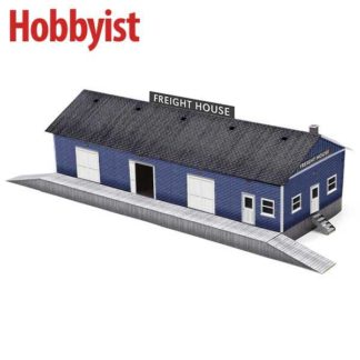 Freight House in Blue Lapboard